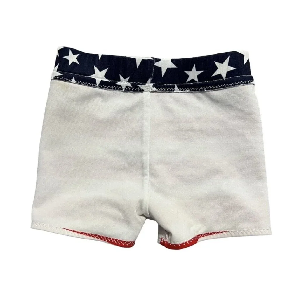 Handmade Small Shop 2T Patriotic Swim Shorts